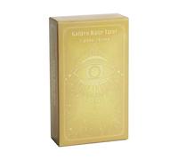 Tarot Deck Golden - Unique Tarot Cards - 10.3X6cm Positive Spirit Reading Oracle for Divination Telling Affirmation Astrology