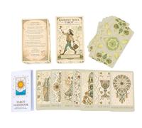 Tarot Deck Inspirational Meanings Spiritual Fortune Telling Toys | 78-Piece Inspiration Tarot Deck Set for Beginners Men Women Home Daily Travel Party Dating Birthday