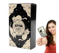 Tarot Deck, Kitten Tarot Cards English Version Standard Deck For Entertainment Fate Divination Party Favors Collectors Beginners