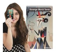 Tarot Deck, Oracle Cards Set, Fate Divination Game, Party Board Activity, Entertainment Tool, Adult Fortune, 78-Piece Kit, Portable Mystic Cards, Spiritual Reading for Men Women