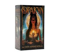 Tarot Deck, Russian Language Card Set, 78 Piece Divination Tool, 2.36x4.13 Inches with Compact Instruction Guide, Spiritual Oracle Game for Beginners, Parties, Entertainment Use