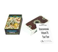 Tarot Deck, Seven Stars Tarot Cards with Instruction Manual, Standard Russian Version, Fortune Telling Board Game for Divination, Spiritual Reading, Friends Gathering, Parties