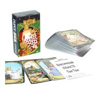 Tarot Deck, Waite Tarot Cards with Paper Guide, Standard Russian Version, Fortune Telling Board Game for Spiritual Reading, Divination Tools Friends Gathering and Parties