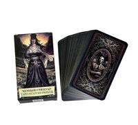 Tarot Decks, 78 Cards Russian Edition Oracle Set with Instructions, Divination Board Game, Party Supplies & Witch Gift for Magicians & Tarot Lovers