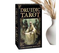 Tarot Decks Set - 78 Pieces Oracle, Divination Accessories with Guide, Meditation Cards with Beginner-Friendly Design, Spiritual Tool, Tarot Kit for Men, Family, and Friends Learning, Practicing