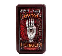 Tarot del Toro - 10.2x6cm, Premium Blue Core, Gold Foil, Packaged in Elegant Iron Box