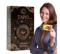 Tarot Divination Cards, Portable Oracle Deck, Psychological Fortune Game, Russian Version Inspiration Design, Smooth Card Stock Build, 78pcs 4.13×2.36 inches, for Party Future Past