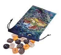 Tarot Drawstring - Animal Print Pouch, Colorful Velvet | Thick Double Sided Design with Drawstring Closure, Durable Portable Storage for 9-12 Tarot Cards, Dice, Jewelry, Crystal Stones