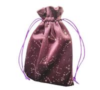Tarot Drawstring Bag | Portable Tarot Card Holder Star Pattern | Travel Storage Bag for Wisdom of Fate, Jewellery, Crystal, Earrings, Necklace, Runes, Stones, Dice