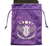 Tarot Drawstring Pouch | Drawstring Velvet Fabric Storage Bag | Tarot Card Holder, & Dice Bag, Multifunctional Oracle Cards Jewelry Bags, Accessories for Enthusiasts