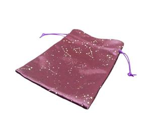 Tarot Drawstring Pouch - Portable Tarot Card Holder Star Pattern,Travel Storage Bag for Fate Divination Supplies, Jewelry, Crystal, Earrings, Necklace, Runes, Stones, Dice