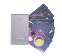 Tarot Fate Card, Oracle Deck Pack, 4.13x2.48 inches Easy Learn Fate Reading Cards with Full 83 Piece Collection, Illustrated Divination Design, Party Entertainment Card Game for Social Use