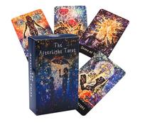 Tarot Fate Card, Oracle Deck Pack, 4.13x2.48 inches Easy Learn Fate Reading Cards with Full 83 Piece Collection, Illustrated Divination Design, Party Entertainment Card Game for Social Use