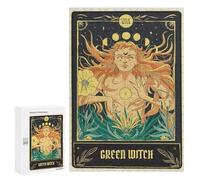 Tarot Green Witch, 300 PCS Jigsaw Puzzle for Adults, Gift for Winter Evenings; for Shared Table Time