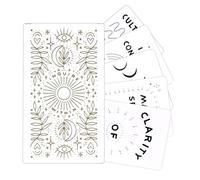 Tarot Guide Cards - 3.94x2.36in Auxiliary Cards for Easy Reading, Meditation Deck with Colorful Design, Fortune Telling Kit for Family Gatherings, Learning, Adventure, Dream, Love, Travel