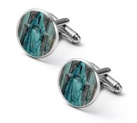 Tarot High Priestess Men's Cufflinks Tuxedo Cuff Links Shirt Tie Decor for Business Weddings
