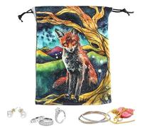 Tarot Holder Pouch - Fabric Drawstring Pouch, Portable Storage Bag | Versatile Tarot Card Case Organizing Divination Tools Like Runes, Crystals Dice Decks Perfect Mystical Storage for Readings Travel