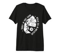 Tarot in One Hand Witch Divine Divination Fortune Tellers Premium T-Shirt