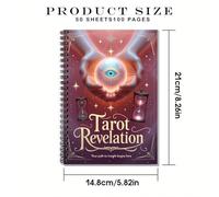 Tarot Journal A5 Planner Notebook 50 Pages Tarot Workbook for Beginners Women Men Office Meditation Learning Journaling Self Reflection Spiritual Growth Daily Tracking Mysti