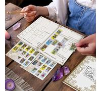 Tarot Journal - Paper Astrological Divination, Heavenly Guide Notebook, Occult Diary, Witch Ritual Workbook, Magic Companion for Energy Meditation Daily Practice Intuition Reading