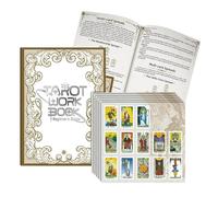 TAROT JOURNAL Tarot Learning Notebook Hardcover 13.5x18.4x0.5cm Vintage Patterns Witches Workbook for Divination 'Astrology Orientation Guide r