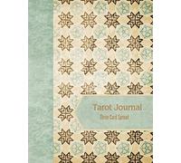 Tarot Journal Three Card Spread - Golden Stars: Beautifully illustrated 200 pages 8.5 x 11inch notebook to record your Tarot Card readings and their outcomes. (Tarot Card Readings Journal)