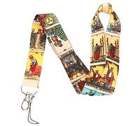 Tarot Lanyard for Men Slim Para Hombres Wallet for Women Keychains for Women Key Chains Chain Purse Keychain Lanyard Hanging Neck Miss Metal Neck Strap