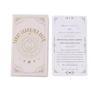 Tarot Learning Deck, Divination Oracle Cards, 4.06x2.36 Inches Set with Prediction Tools, Standard Family Party Game, Insight Reading Kit with Stylish Design, Spiritual Playing Pack for Entertainment