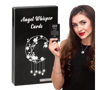 Tarot Oracle Cards - Angel Whisper Deck, Insightful Card Set for Divining, Psychological Oracle Tool, Spirit Board Game Kit with Celestial Base, Divination Tool for Future and Past