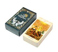 Tarot Oracle Cards Deck - 78-Cards The Solar Kingdom Tarot Set, Psychological Oracle Deck with Guidebook, Holographic Divination Kit, Mystical Spiritual Reading Card for Intuition