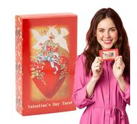 Tarot Oracle Cards Deck, Valentine's Day Tarot Oracle Cards, Psychological Oracle Deck for Insightful Readings, Portable Divination Board Game, Spiritual Guidance Tools for Personal Insight
