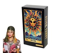 Tarot Oracle Cards, Mysterious Divination Deck, 78-Card Board Play Accessory, Future Past Insight Daily Use, Mystic Gear for Future Past Insight Divination Board Game 4.06x2.36 inches