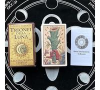 Tarot Oracle Cards with English Instructions, 2.8 x 4.7 inches (trionfi Della Luna)
