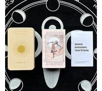 Tarot Oracle Cards with Iron Box and English Instructions Manual, 4 x 2.4 inches (lucid dreams beginner tarot)