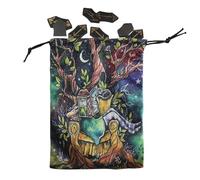 Tarot Pouch Bag - Double-Sided Divination Holder Pouch Jewelry Organizer Drawstring Bag | Tarot Storage Bag for Tarot Enthusiasts, Witches, Magicians