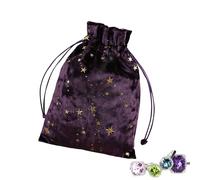 Tarot Pouch For Jewelry - Soft Drawstring Storage Bag, Multipurpose Card Holder, Stylish Compact Dice And Runes Bag | Premium Quality Versatile Oracle Accessory Organizer Po, Purple., Se référer au