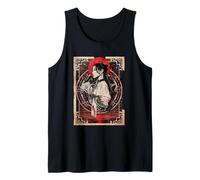 Tarot Reader Art Gothic Witch Aesthetic Anime Woman Tank Top