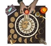 Tarot Reading Cloth - Divination Reading Table Cloth - Portable Tarot Cloth for Spread, Decorative Witchery Supplies for Tarot Card Lovers