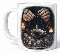 Tarot Reading Divination Mug - Gothic Witch Pendulum & Cards Art Gift Mug