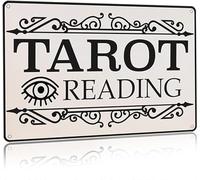 Tarot Reading Sign Town of Salem Psychic Reading Witchy Gothic Retro Metal Tin Sign Vintage Aluminum Sign for Home Coffee Wall Decor 12x16 Inch