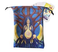 Tarot Rune Bag - Tarot Bag, Racing Bag | 5.12x7.09 Inch Tarot Cloth Bonnet Bags Barrel Bags for Gift Bag, Everyone Sees Life of the Moon 'Eye' Stage