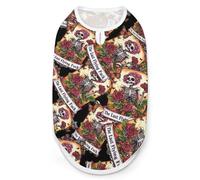 Tarot Skeleton Skull Fashion Dog Shirts Printing Pet Clothes Sleeveless Pets Vest for Dogs Puppy Cats 2XL
