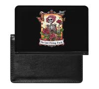 Tarot Skeleton Skull PU Leather Passport Covers RFID Blocking Wallet Holder with Card Protector Slot Travel Accessories