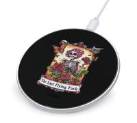 Tarot Skeleton Skull Wireless Charger with USB Cable Portable Wireless Charging Pad Compatible with iPhone Galaxy Series