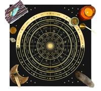 Tarot Spread Cloth, Tarot Altar Cloth | Square Witch Tarot Cloth - Velvet Tablecloth for Divination, Delicate Astrology Oracle Pad for Reading Tarot