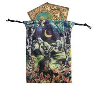 Tarot Storage Bag Drawstring Storage Bag Drawstring Keepsake Bag | Drawstring for Runes, Game Dices, Cosmetics, Pebbles, Crystal Stones