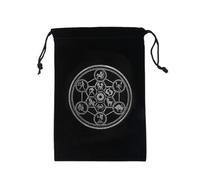 Tarot Storage Bag | Mysterious Black Magic Tarot Card Storage Bag - Durable Tarot Card Bags for Witch Divination Board Game Cards, Tarot Card Accessories Gift Bag