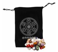 Tarot Storage Bag | Mysterious Black Magic Tarot Card Storage Bag - Tarot Card Pouch with Drawstring for Playing Cards Rider Waite Tarot Deck Oracle Cards