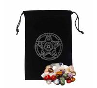 Tarot Storage Bag, Mysterious Themed Tarot Card Holder, Card Pouch with Drawstring for Playing Cards Rider Waite Deck Oracle Cards, Section A, Refer to description, Unisex