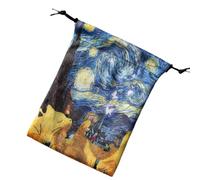 Tarot Storage Bag,Storage Bag Drawstring for Dice 13x18cm | Deck Protective Case for Oracle Decks, Fits Most Standard Size Tarot Playing Cards